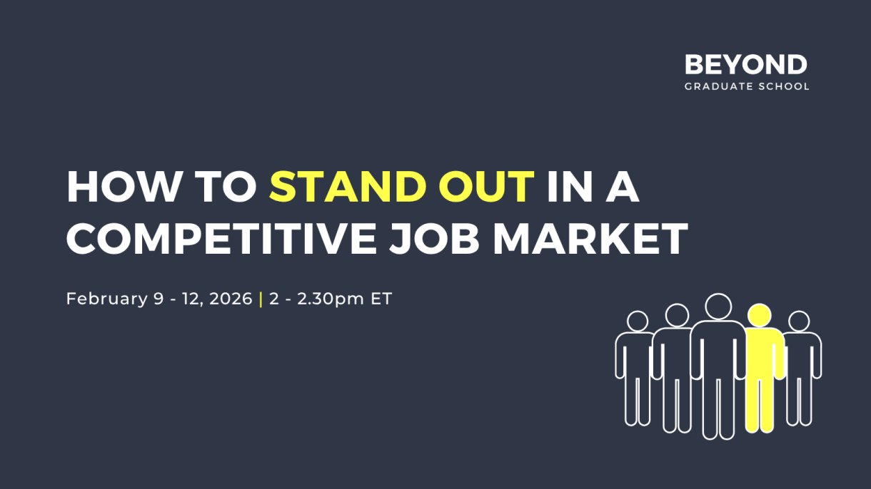 How to Stand Out in a Competitive Job Market: A Week of Webinars for Master’s Students