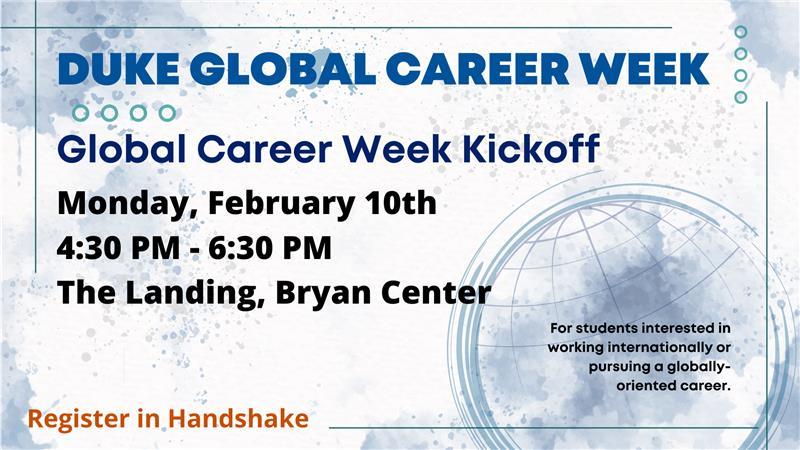 Global Career Kickoff