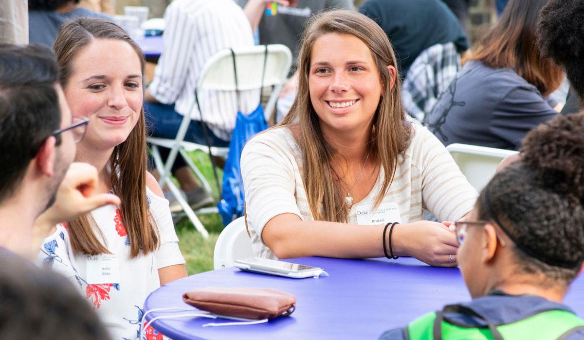 Students smiling